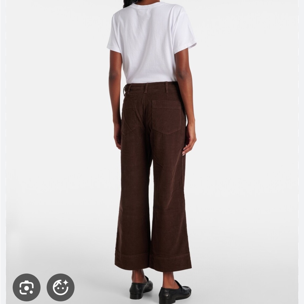 Velvet by Graham & Spencer Vera cropped corduroy pants- dark brown size 4 - Picture 2 of 6
